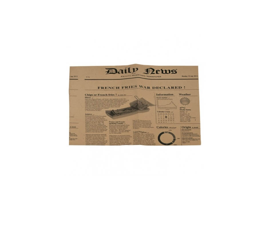 Hartie ambalat antigrasime print ziar